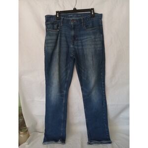 Old Navy Built in Flex Straight Jeans Mens 34x34 Blue Denim Casual Everyday